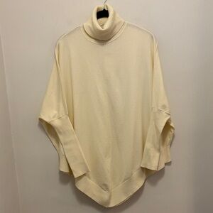 WynneLayers Cream Knit Turtleneck Top